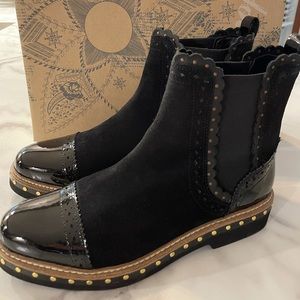 Free People Black Atlas Suede Chelsea Boot